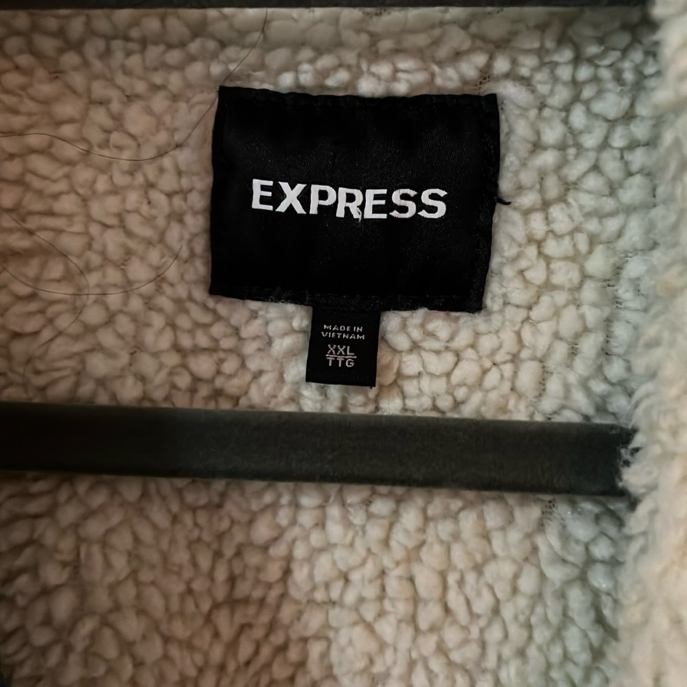 Express Sherpa Jean jacket
